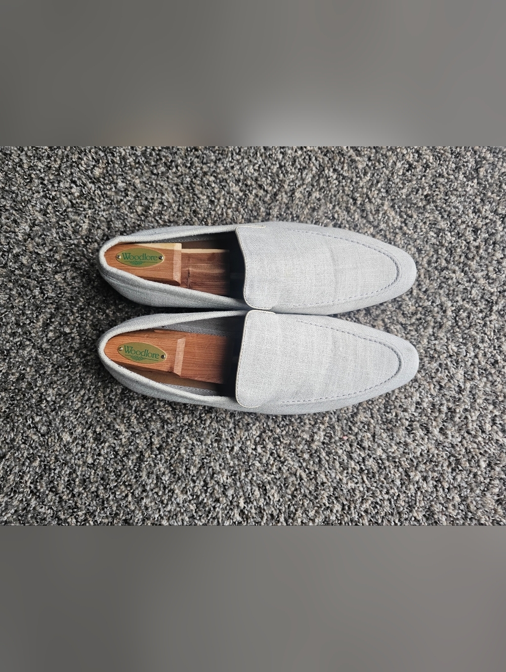La Milano Men's Light Gray Slip-On Loafers